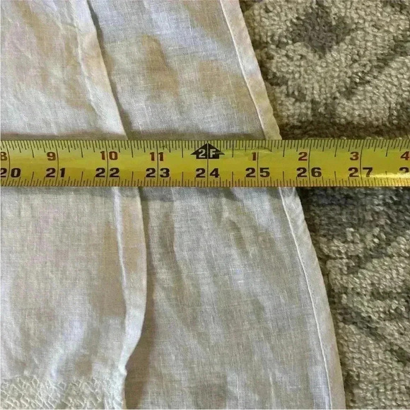 House of Harlow REVOLVE Linen Embroidered Top Medium White - Picture 8 of 12